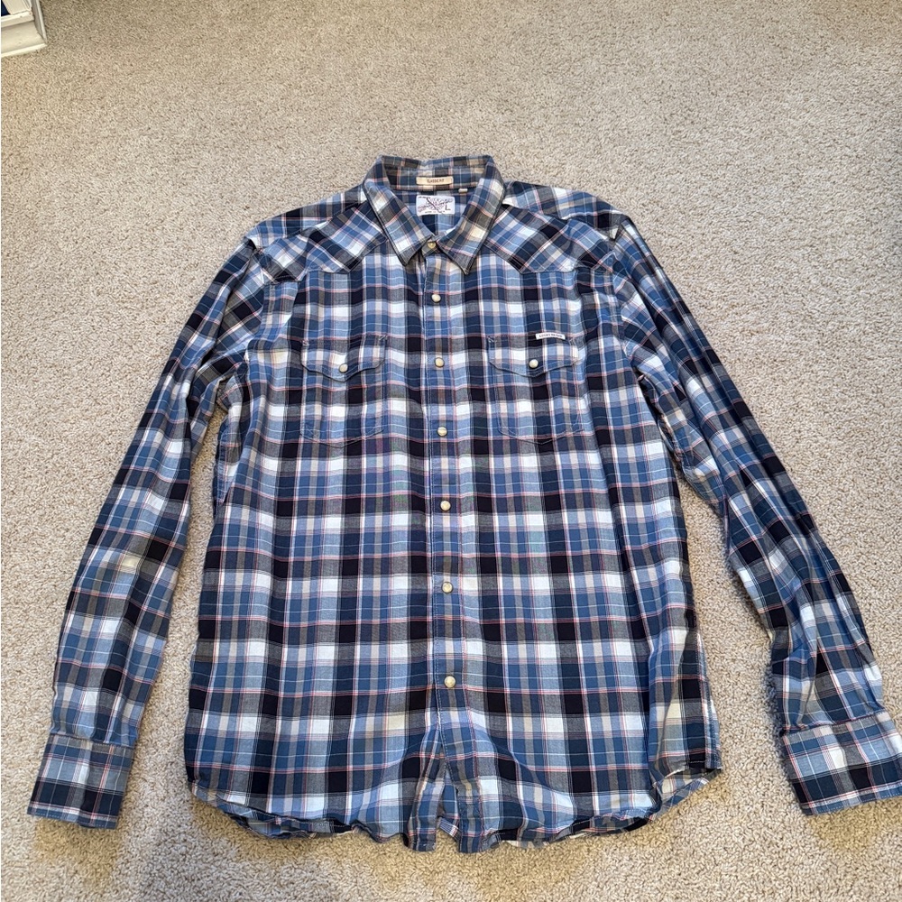 Lucky Brand Men’s Plaid Button Down Shirt